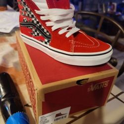Boys Vans High Tops Size 3 Worn Once 