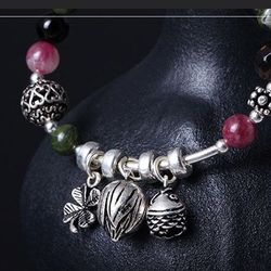 925 Sterling Silver Genuine Gemstone Tourmaline