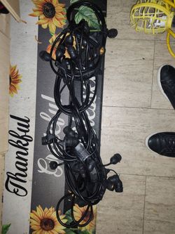 Black Outdoor String Light Strand