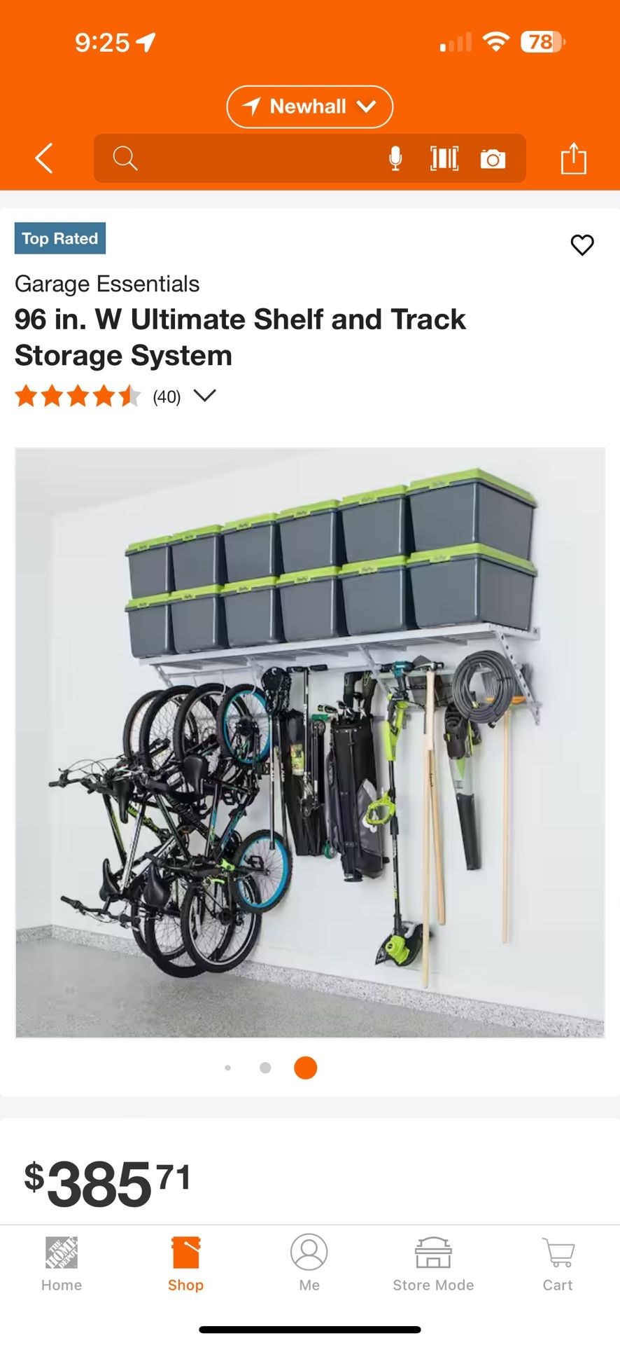 Garage Shelving - 96 in. W Ultimate Shelf and Track Storage System