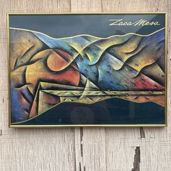 Vintage advertisement winery, California framed art