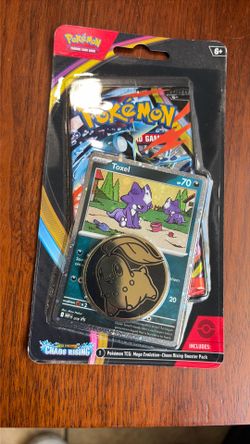 Pokemon blister pack Chikorita coin