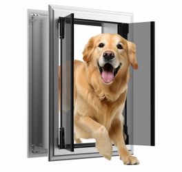 Extra Large Energy Efficient Dog Door for 4”-7 7/8” Thick Aluminum Frame