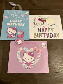 Set Of 3 Hello Kitty Gift Bags