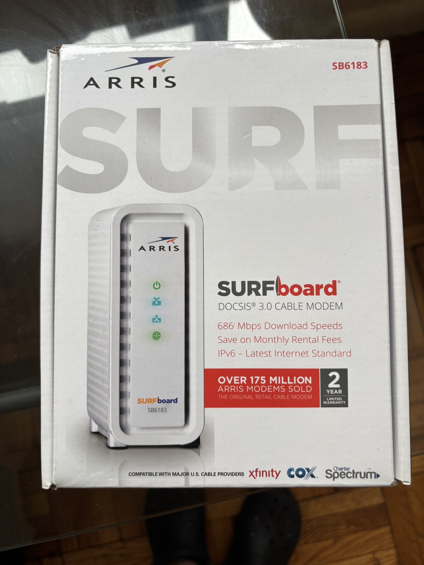 ARRIS SURFboard SB6183 Cable Modem – Fast & Reliable Internet!