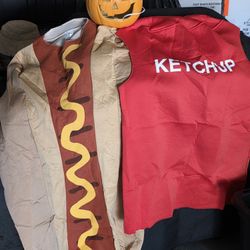Hot Dog And  Ketchup Costumes 