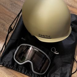 Smith Scout Snowboard Helmet And Giro Goggles