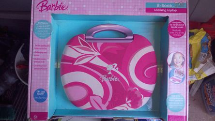 Barbie B learning computer