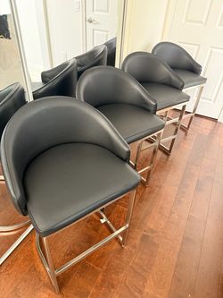 4  Living Spaces Counter Height Bar Chair