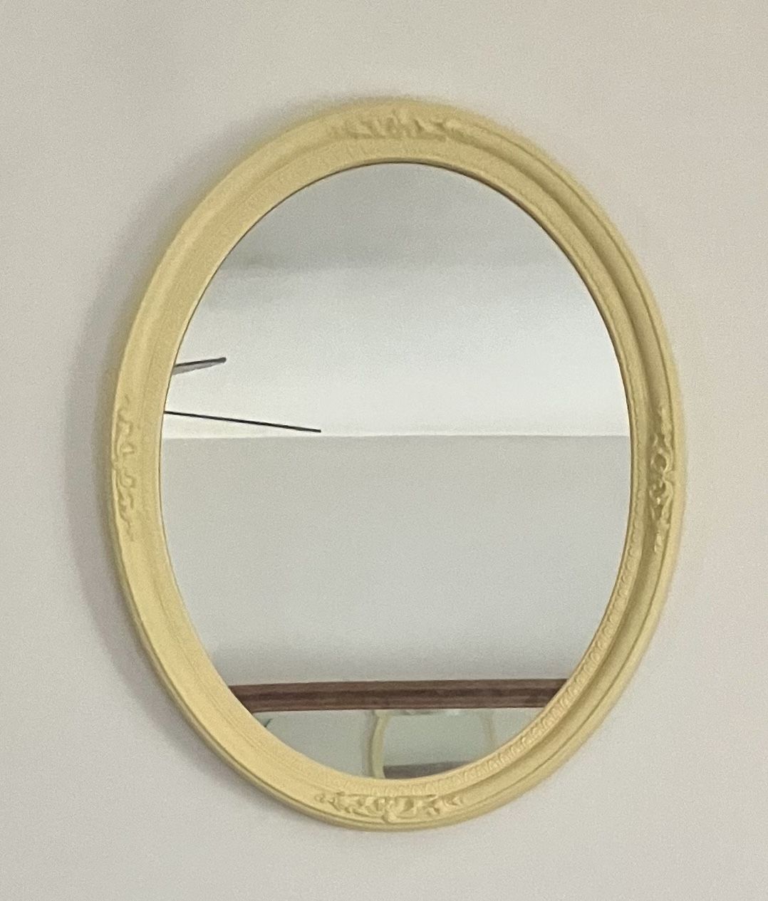 Large Vintage Oval Mirror