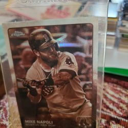 Boston Red Sox 2015 Topps Chrome Pink Refractor Hanley Ramirez  2015 Topps Chrome Sepia Refractor Mike Napoli Cards