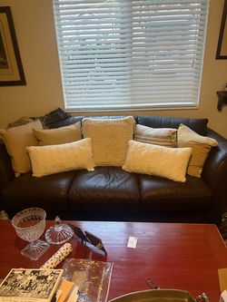 Leather Sofa/Sleeper
