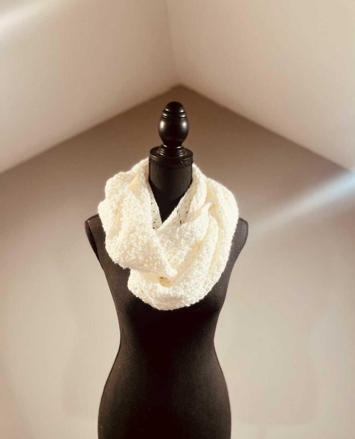 White Infinity Scarf