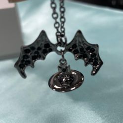 Vivienne Westwood  Black Bat Necklace