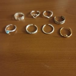 Sterling Silver Toe Rings