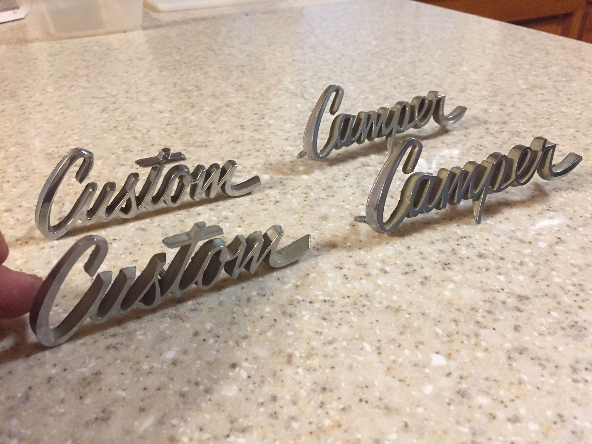 Custom camper c10 c20 c30 Chevy Gmc pickup truck door emblems