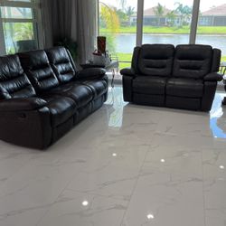 Leather Sofa Couch And Loveseat