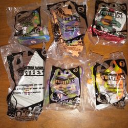 2013 Teenage Mutant Ninja Turtles McDonald's Happy Meal Collection 1-5, 7 *New*
