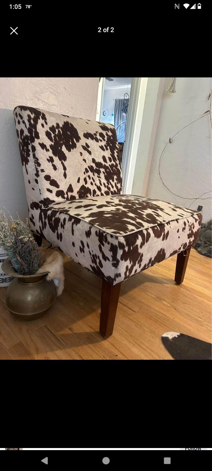 Cow Print Chair 