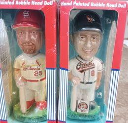 Cal Ripken Jr & Mark McGwire 7inch Bobbleheads St Louis & Orioles