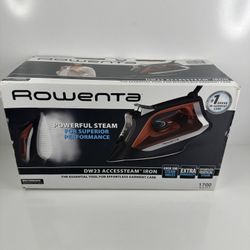 Rowenta Iron Powerful Steam Power 1700 Watts DW23 AccessTeam Durable Soleplate