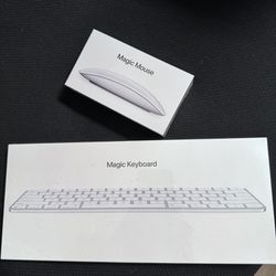 Apple - Brand New Magic Mouse and Magic Keyboard