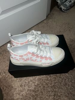 Amiri Stars Low-Top Sneakers Pink White