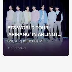 2 BTS tickets