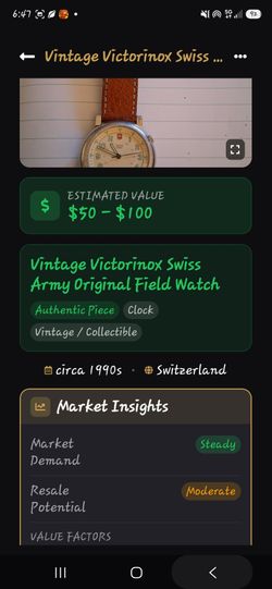 Men Authentic Swiss Army Watch