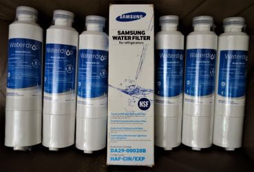 Samsung Refrigerator Water Filters NEW 6 Pack Waterdrop WD-F27 + 1X Samsung DA29-00020B