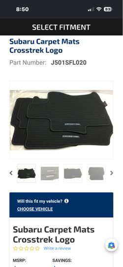 OEM Floor Mats for Subaru Crosstrek