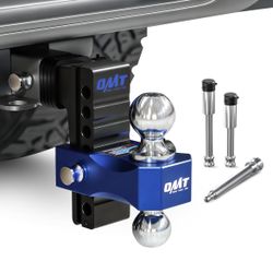 Adjustable Trailer Hitch, 6 in Drop & Rise Hitch Fits 2 in Receiver, 12500 LBS GTW