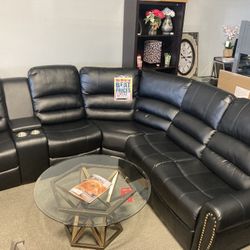 $1499 Black Sectional Reclining 🖤