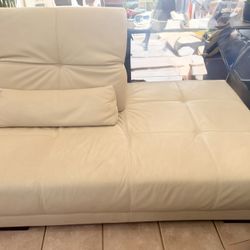  Beautiful Modern Couch/Ottoman with Half Back- OBO