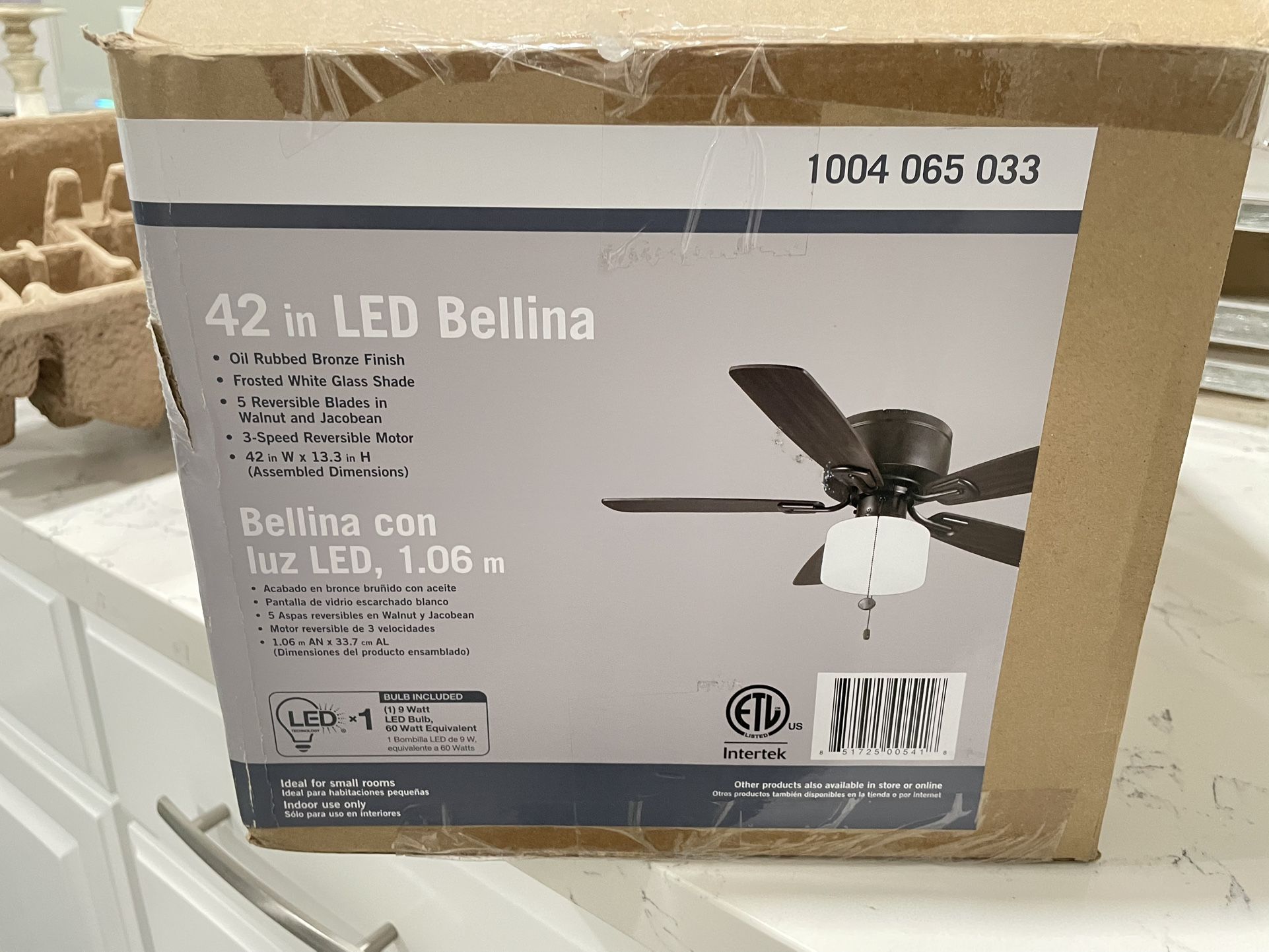 42 in. Ceiling Fan with Light Kit