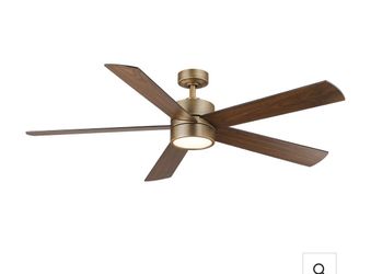 60” Adair LED Ceiling Fan with Light & Remote Control