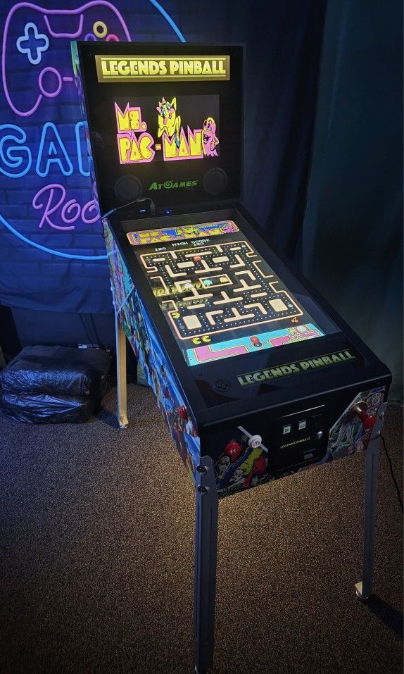 Retro Legends Virtual Pinball Machine With Over 750 Tables and Vertical Arcade Games