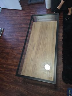 Center table with double drawers