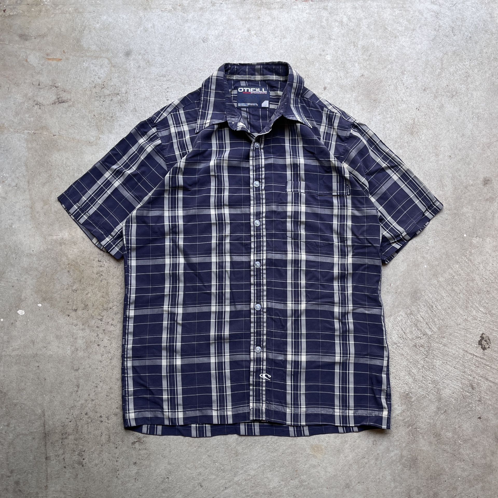 Y2K O’Neill Plaid Button Up Shirt