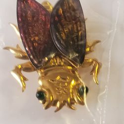 1 1/2" Large Bug Brooch Jewelry Pin 