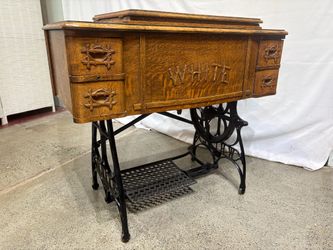 WHITE FAMILY ROTARY Antique Treadle Sewing Machine