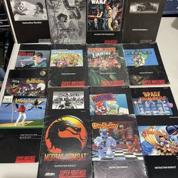 Super Nintendo SNES MANUAL LOT BUNDLE
