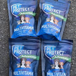 Pet Protect Advantage dog multivitamin 60 soft chews (exp 07/27)