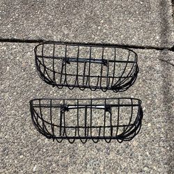 Black Metal Indoor/Outdoor deck Box Planter - 2 Available - $10 EACH - YOU PICK