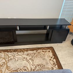 Wayfair Modern TV Stand w/ Electric Fireplace Insert – Like New – $225 (Must Go by 3/3)