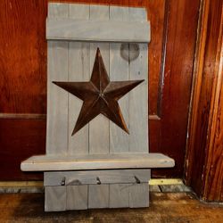 Country Wall Hanging With Barn Nails To Hang Decor On As Well 