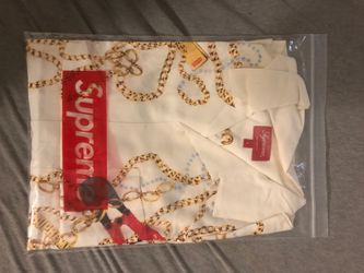 Supreme Gold Chains Rayon Short Sleeve Button Up