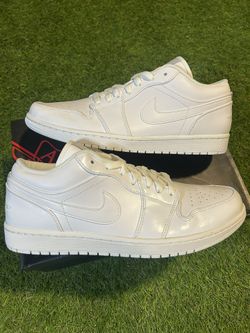 DS Jordan 1 Low Triple White 