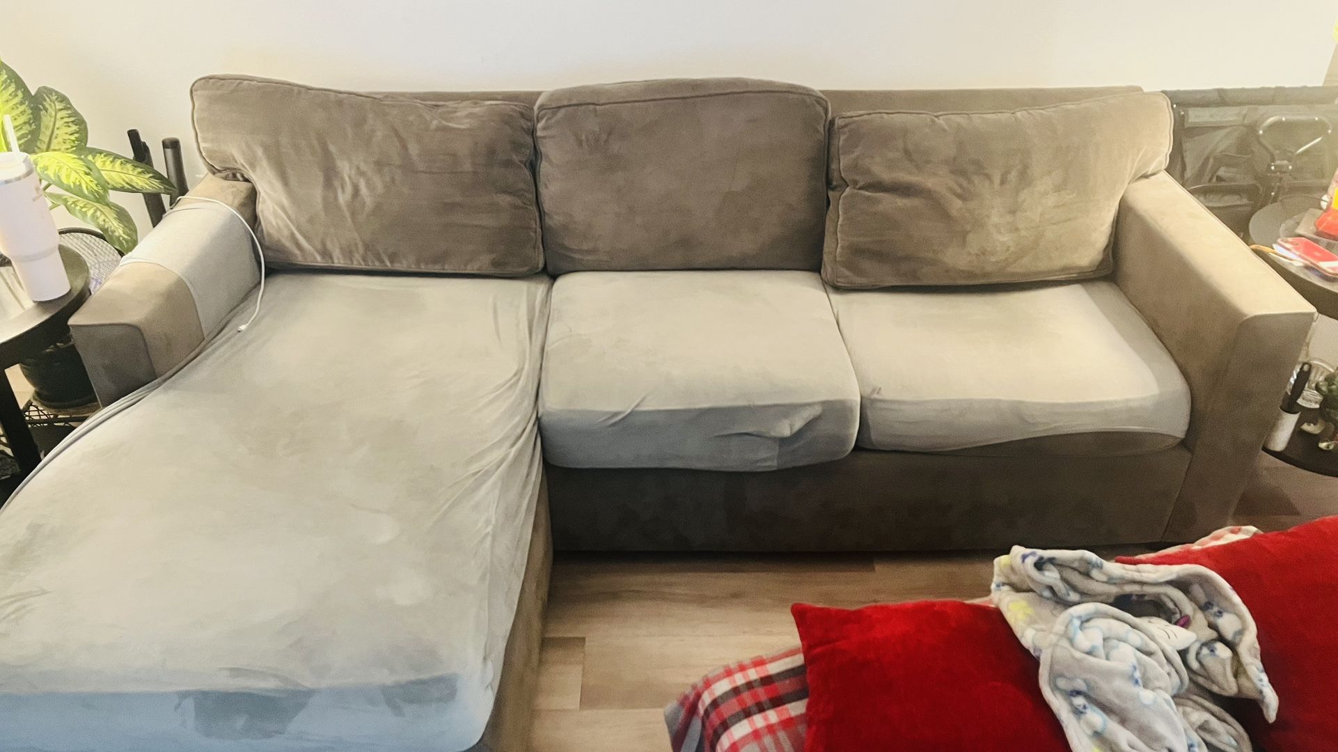 Couch with Sofa bed and Storage