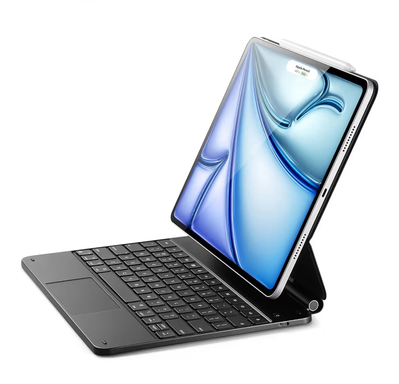 iPad Air 13 Inch Case Keyboard (M3/M2, 2025/2024) & iPad Pro 12.9 inch (3/4/5/6th Gen) 